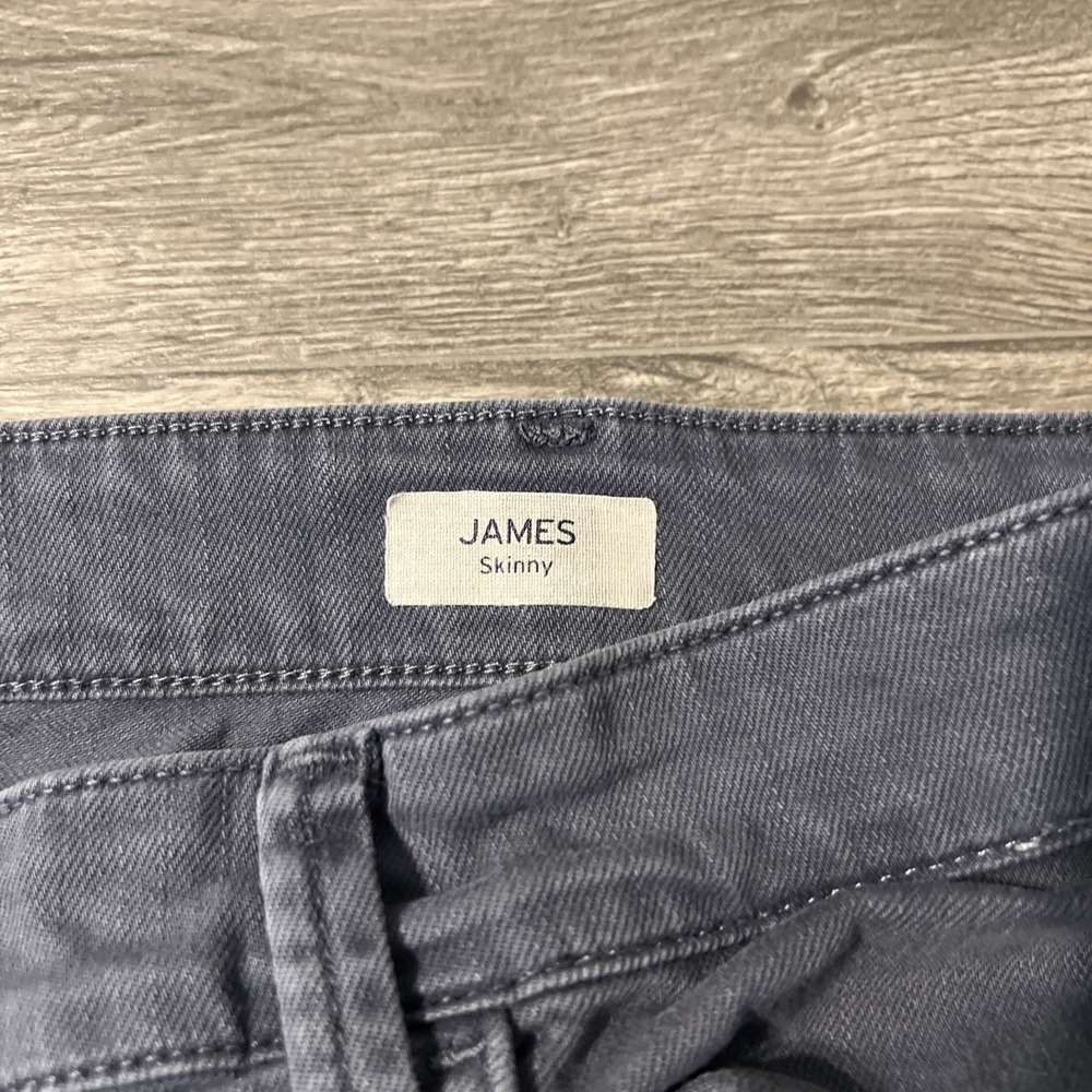 Mavi James‎ Skinny Leg Dark Blue/Gray Stretch Men's Denim Jean Pants Size 38x32 - Picture 5 of 11